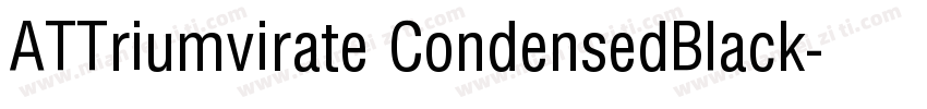 ATTriumvirate CondensedBlack字体转换